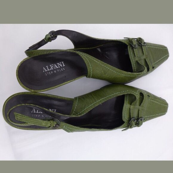Alfani Green Step n Flex Hartford Slingbacks - Picture 10 of 11